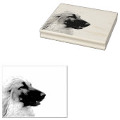 Afghanischer Windhund Rubberstempel (Gestempeld)