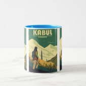 Afghanistan Affiche de voyage Café Mug (Centre)