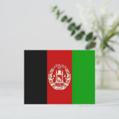 Afghanistan - Afghaanse vlag - Briefkaart (Staand voorkant)