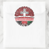 Afghanistan Afghanistan Schweizer Schweiz Baum Ronde Sticker (Tas)