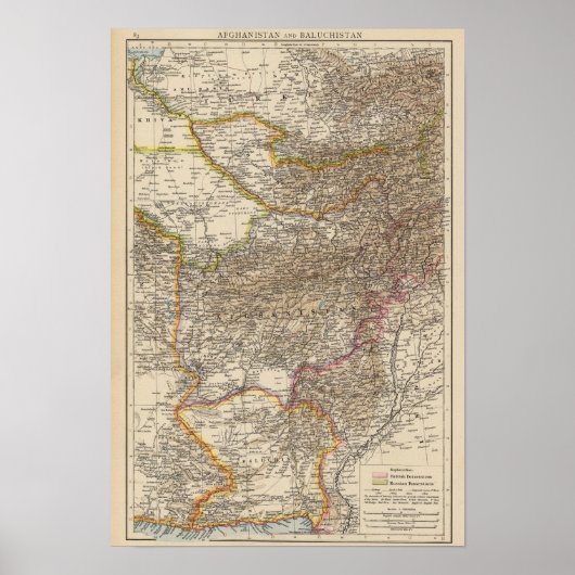 Afghanistan, Baloetsjistan Poster (Voorkant)