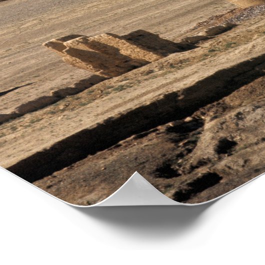 Afghanistan, Bamian Valley. Oude oorts Poster (Hoek)