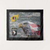 "Afghanistan Combat Veteran" - 101st Airborne Divi Wandkleed (Voorkant (horizontaal))