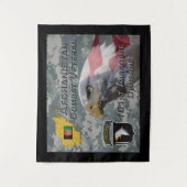 "Afghanistan Combat Veteran" - 101st Airborne Divi Wandkleed (Voorkant)