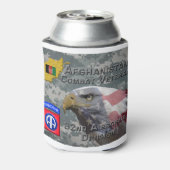 "Afghanistan Combat Veteran" - 82nd Airborne Divis Blikjeskoeler (Blikje Achterkant)