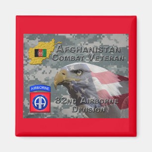 "Afghanistan Combat Veteran" - 82nd Airborne Divis Magneet
