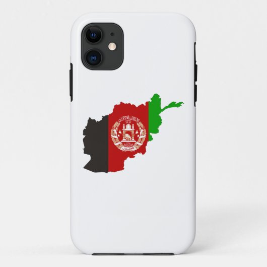 afghanistan country flag map form symbool silhouet Case-Mate iPhone case (Achterkant)