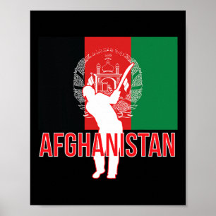 Afghanistan Cricket T-Shirt - Afghanistan Cricket Poster