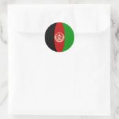 Afghanistan Fisheye Flag Sticker (Tas)