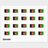 Afghanistan Flag AF Ronde Sticker (Vel)