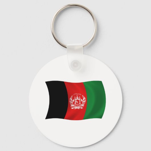 Afghanistan Flag Sleutelhanger (Voorkant)