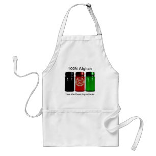 Afghanistan Flag Spice Jars Apron Standaard Schort