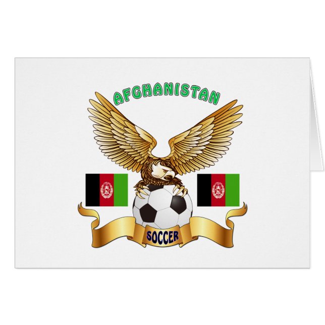 Afghanistan Football Design (Voorkant Horizontaal)