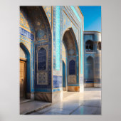 Afghanistan Impression Mosquée Bleue Art Mural Afg (Devant)