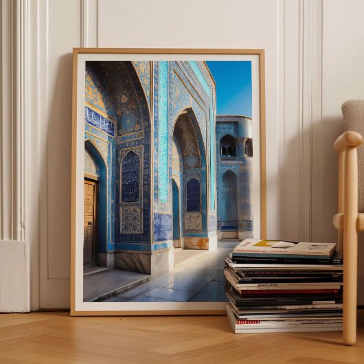 Afghanistan Impression Mosquée Bleue Art Mural Afg