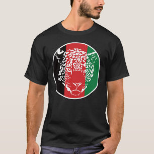 Afghanistan luipaard Afghaanse nationale dierenvla T-shirt