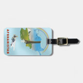 Afghanistan Map-landschapsreistoestel Bagagelabel (Voorkant horizontaal)