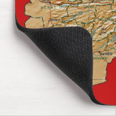 Afghanistan Map Mousepad Muismat (Hoek)