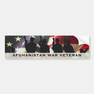 Afghanistan, militair veteraan bumpersticker