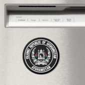 Afghanistan Round Emblem Magneet (Insitu (Vaatwasser))