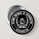Afghanistan Round Emblem Ronde Button 7,6 Cm (Voorkant /achterkant)