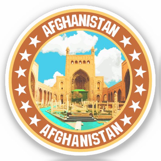 Afghanistan Sticker (Voorkant)