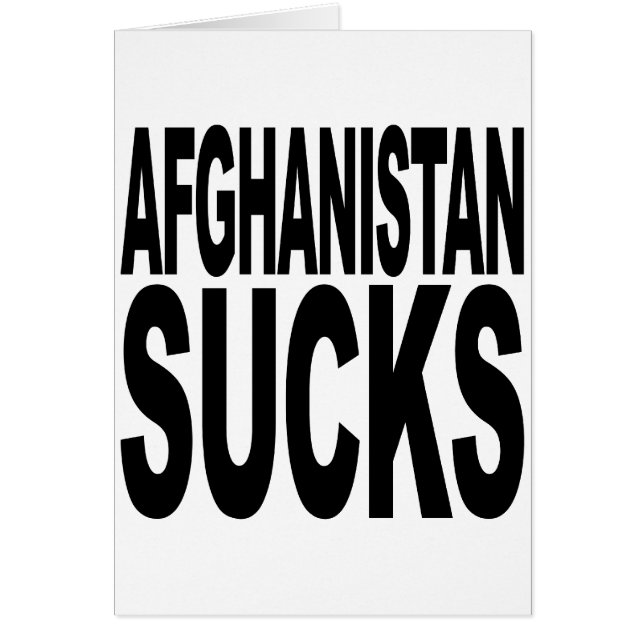 Afghanistan Sucks (Voorkant)