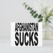 Afghanistan Sucks Briefkaart (Staand voorkant)