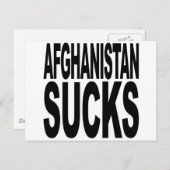 Afghanistan Sucks Briefkaart (Voorkant / Achterkant)