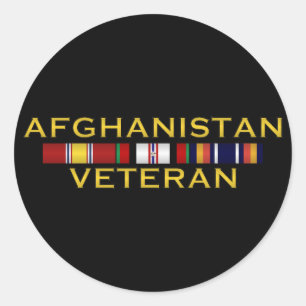 Afghanistan Vet-Stickers Ronde Sticker