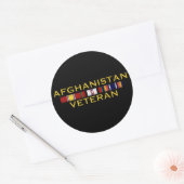 Afghanistan Vet-Stickers Ronde Sticker (Envelop)