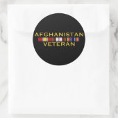 Afghanistan Vet-Stickers Ronde Sticker (Tas)