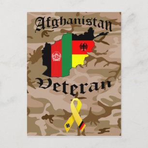 Afghanistan Veteran German Briefkaart