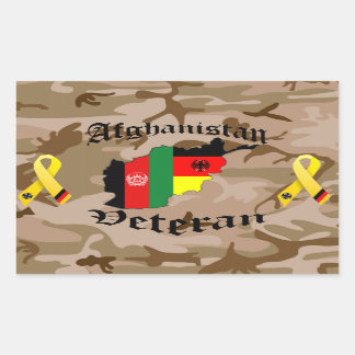Afghanistan Veteran German Rechthoekige Sticker
