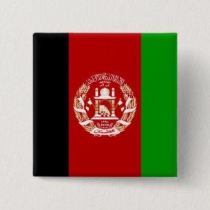 afghanistan vierkante button 5,1 cm