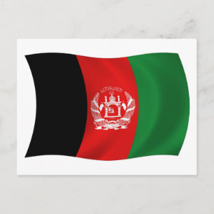 Afghanistan Vlag Ansichtkaart Briefkaart