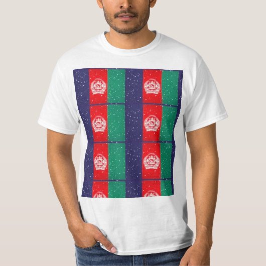 Afghanistan vlag T-shirt (Voorkant)