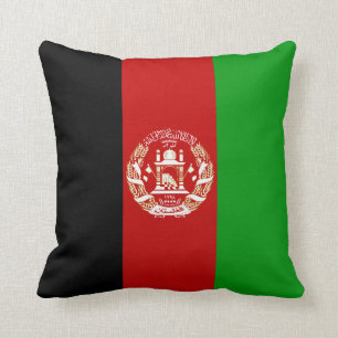 Afghanistan Vlag x Vlag Kussen