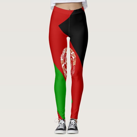 afghanistan vlaggen - Leggings (Voorkant)
