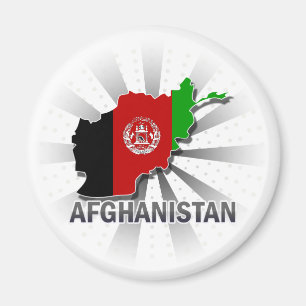 Afghanistan Vlaggenkaart 2.0 Magneet