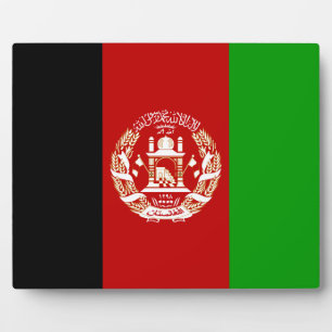 Afghanistan-vlaggenPlaque Fotoplaat