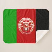 afghanistvlag Sherpa Blanket Sherpa Deken (Voorkant (horizontaal))