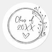 Afgroeidatum Ronde Sticker (Voorkant)