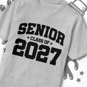 Afgroeijaar School trots afstudeerklas van 2027 T-shirt