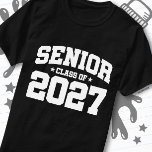 Afgroeijaar Schooltrots Afstudeerklas van 2027 T-shirt