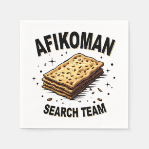 Afikoman-zoekteam Hanukkah Jewish Food Lovers Servet