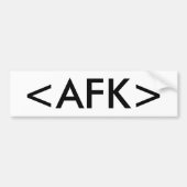 <AFK> BUMPERSTICKER (Voorkant)