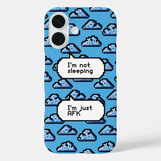 AFK-wolken – Retro Pixel-telefoon Case-Mate iPhone Case (Achterkant)