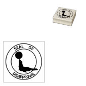 Afkeurende verklaring 	rubberstempel (Gestempeld)