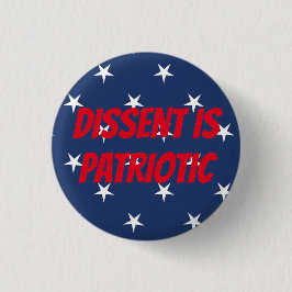 Afkeuring is patriottisch ronde button 3,2 cm